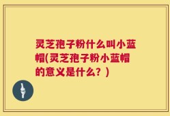 灵芝孢子粉什么叫小蓝帽(灵芝孢子粉小蓝帽的意义是什么？)