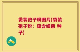 袋装孢子粉图片(袋装孢子粉：蕴含细菌 种子)