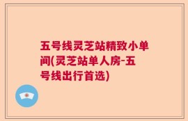 五号线灵芝站精致小单间(灵芝站单人房-五号线出行首选)