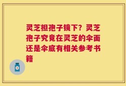 灵芝担孢子镜下？灵芝孢子究竟在灵芝的伞面还是伞底有相关参考书籍