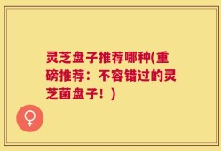 灵芝盘子推荐哪种(重磅推荐：不容错过的灵芝菌盘子！)