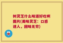 树灵芝什么味道好吃啊图片(美味灵芝：口感迷人，回味无穷)