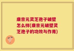 康京元灵芝孢子破壁 怎么样(康京元破壁灵芝孢子的功效与作用)