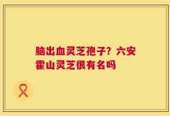 脑出血灵芝孢子？六安霍山灵芝很有名吗