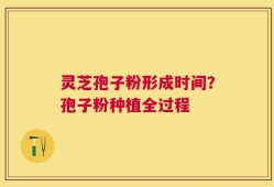 灵芝孢子粉形成时间？孢子粉种植全过程