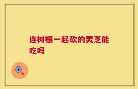 连树根一起砍的灵芝能吃吗