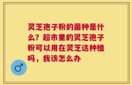 灵芝孢子粉的菌种是什么？超市里的灵芝孢子粉可以用在灵芝这种植吗，我该怎么办