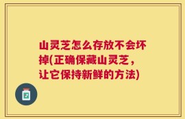 山灵芝怎么存放不会坏掉(正确保藏山灵芝，让它保持新鲜的方法)