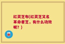 红灵芝布(红灵芝又名革命者芝，有什么功效呢？)