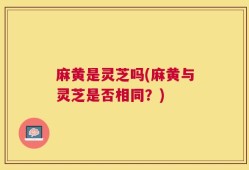 麻黄是灵芝吗(麻黄与灵芝是否相同？)