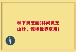 林下灵芝画(林间灵芝山珍，惊艳世界享用)