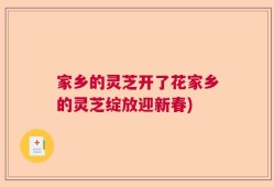 家乡的灵芝开了花家乡的灵芝绽放迎新春)