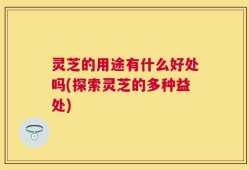 灵芝的用途有什么好处吗(探索灵芝的多种益处)