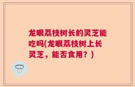 龙眼荔枝树长的灵芝能吃吗(龙眼荔枝树上长灵芝，能否食用？)