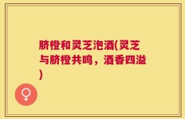 脐橙和灵芝泡酒(灵芝与脐橙共鸣，酒香四溢)