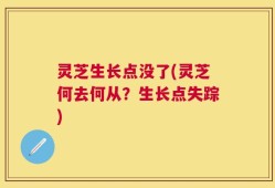 灵芝生长点没了(灵芝何去何从？生长点失踪)
