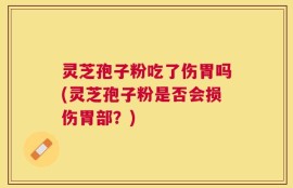 灵芝孢子粉吃了伤胃吗(灵芝孢子粉是否会损伤胃部？)