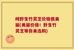 纯野生竹灵芝价格很美丽(美丽价格！野生竹灵芝等你来选购)