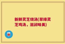 新鲜灵芝烧汤(翠绿灵芝鸡汤，滋润味美)