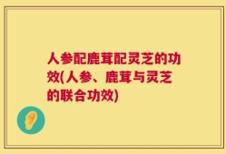 人参配鹿茸配灵芝的功效(人参、鹿茸与灵芝的联合功效)