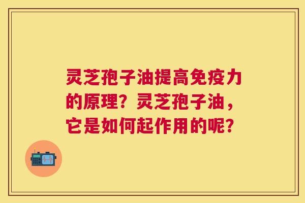 灵芝孢子油提高免疫力的原理?灵芝孢子油,它是如何起作用的呢? 灵芝孢子油提高免疫力的原理?灵芝孢子油,它是如何起作用的呢?
