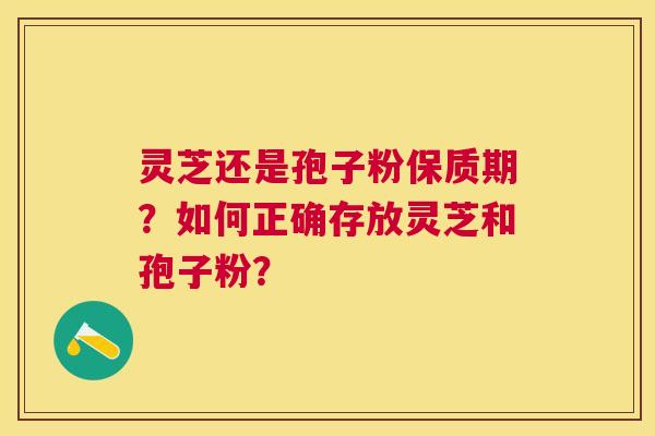 灵芝还是孢子粉保质期？如何正确存放灵芝和孢子粉？