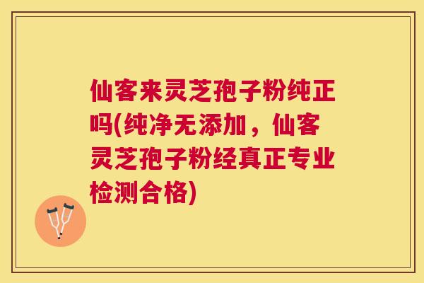 仙客来灵芝孢子粉纯正吗(纯净无添加，仙客灵芝孢子粉经真正专业检测合格)