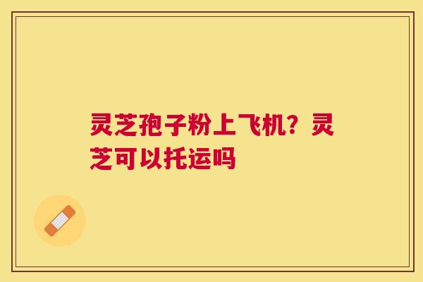灵芝孢子粉上飞机？灵芝可以托运吗