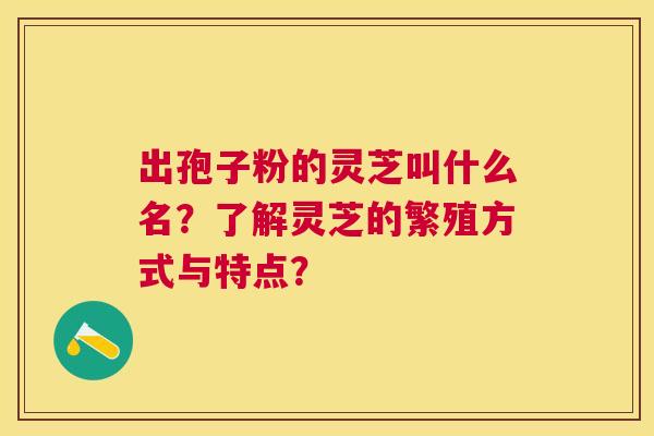 出孢子粉的灵芝叫什么名?了解灵芝的繁殖方式与特点? 出孢子粉的灵芝叫什么名?了解灵芝的繁殖方式与特点?