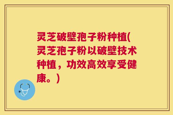 灵芝破壁孢子粉种植(灵芝孢子粉以破壁技术种植,功效高效享受健康。) 灵芝破壁孢子粉种植(灵芝孢子粉以破壁技术种植,功效高效享受健康。)
