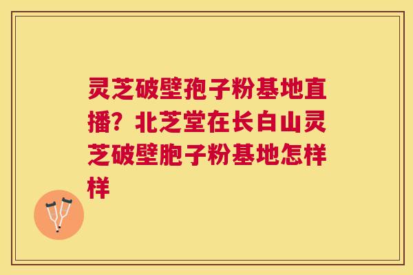 灵芝破壁孢子粉基地直播？北芝堂在长白山灵芝破壁胞子粉基地怎样样