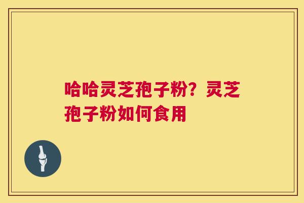哈哈灵芝孢子粉？灵芝孢子粉如何食用