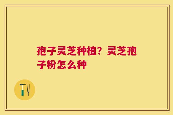 孢子灵芝种植?灵芝孢子粉怎么种 孢子灵芝种植?灵芝孢子粉怎么种