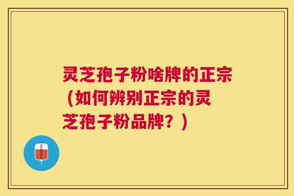 灵芝孢子粉啥牌的正宗 (如何辨别正宗的灵芝孢子粉品牌？)