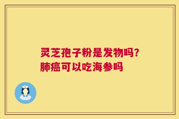 灵芝孢子粉是发物吗？可以吃海参吗
