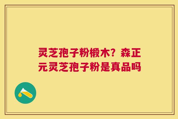 灵芝孢子粉椴木?森正元灵芝孢子粉是真品吗 灵芝孢子粉椴木?森正元灵芝孢子粉是真品吗