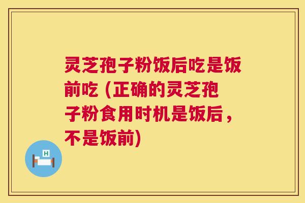 灵芝孢子粉饭后吃是饭前吃 (正确的灵芝孢子粉食用时机是饭后,不是饭前) 灵芝孢子粉饭后吃是饭前吃 (正确的灵芝孢子粉食用时机是饭后,不是饭前)
