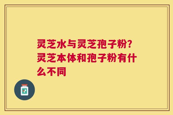 灵芝水与灵芝孢子粉?灵芝本体和孢子粉有什么不同 灵芝水与灵芝孢子粉?灵芝本体和孢子粉有什么不同