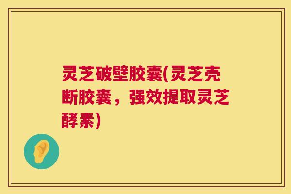 灵芝破壁胶囊(灵芝壳断胶囊,强效提取灵芝酵素) 灵芝破壁胶囊(灵芝壳断胶囊,强效提取灵芝酵素)