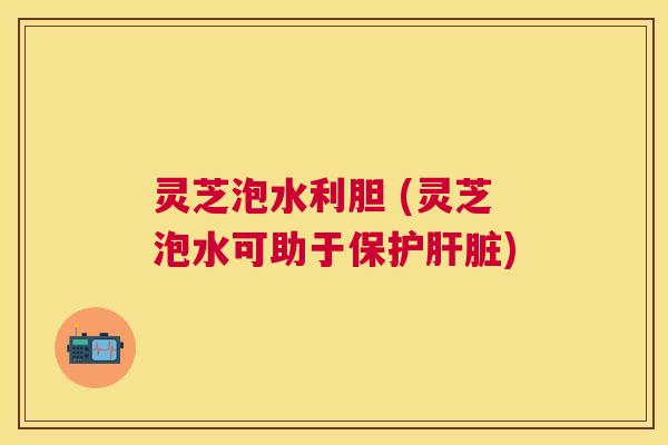 灵芝泡水利胆 (灵芝泡水可助于保护) 灵芝泡水利胆 (灵芝泡水可助于保护)