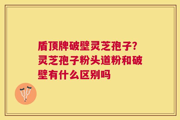 盾顶牌破壁灵芝孢子？灵芝孢子粉头道粉和破壁有什么区别吗
