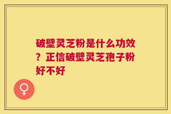 破壁灵芝粉是什么功效?正信破壁灵芝孢子粉好不好 破壁灵芝粉是什么功效?正信破壁灵芝孢子粉好不好