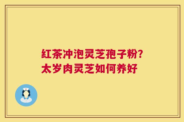 红茶冲泡灵芝孢子粉?太岁肉灵芝如何养好 红茶冲泡灵芝孢子粉?太岁肉灵芝如何养好