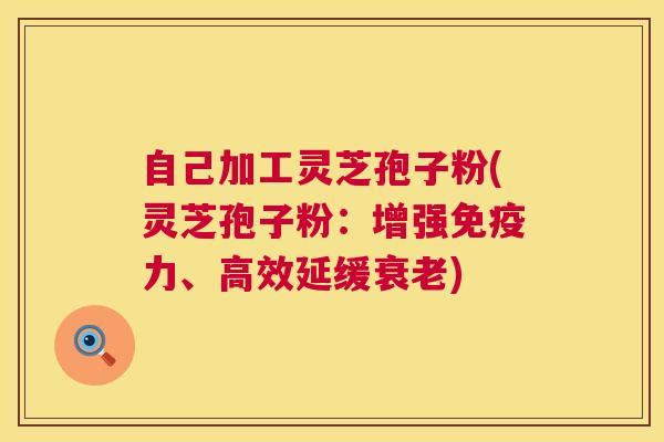 自己加工灵芝孢子粉(灵芝孢子粉:增强免疫力、高效延缓) 自己加工灵芝孢子粉(灵芝孢子粉:增强免疫力、高效延缓)