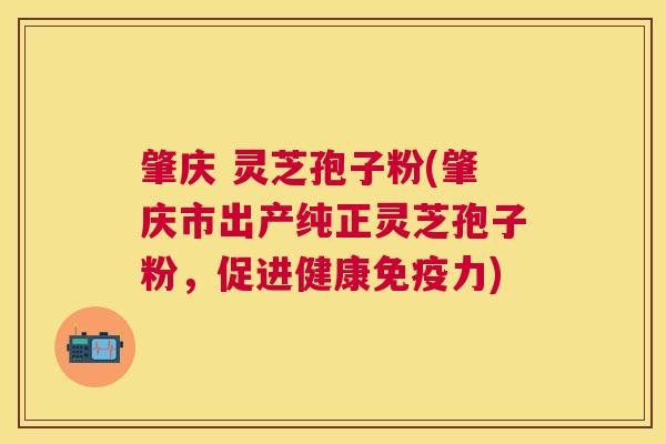 肇庆 灵芝孢子粉(肇庆市出产纯正灵芝孢子粉，促进健康免疫力)
