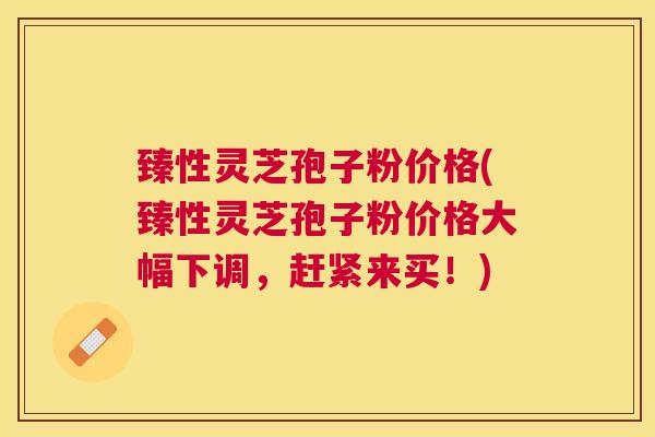 臻性灵芝孢子粉价格(臻性灵芝孢子粉价格大幅下调,赶紧来买!) 臻性灵芝孢子粉价格(臻性灵芝孢子粉价格大幅下调,赶紧来买!)