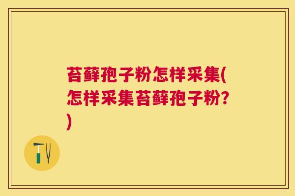 苔藓孢子粉怎样采集(怎样采集苔藓孢子粉?) 苔藓孢子粉怎样采集(怎样采集苔藓孢子粉?)