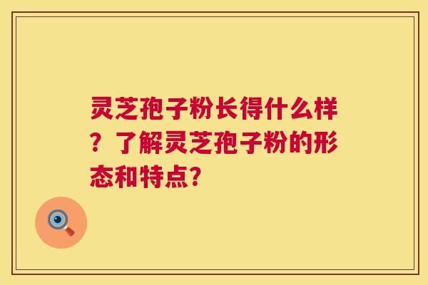 灵芝孢子粉长得什么样?了解灵芝孢子粉的形态和特点? 灵芝孢子粉长得什么样?了解灵芝孢子粉的形态和特点?