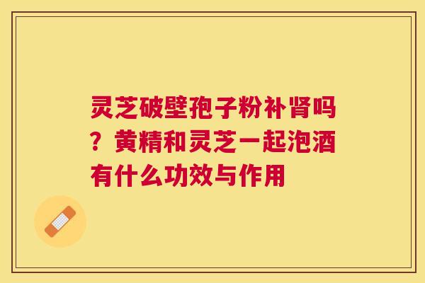 灵芝破壁孢子粉补吗？黄精和灵芝一起泡酒有什么功效与作用
