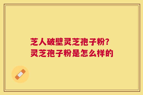 芝人破壁灵芝孢子粉?灵芝孢子粉是怎么样的 芝人破壁灵芝孢子粉?灵芝孢子粉是怎么样的